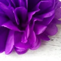 Umiss ティッシュ ペーパー ポンポン紫紙ティッシュの花誕生日結婚式ベビー シャワーの装飾のため