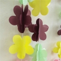 誕生日パーティーの装飾のマルチカラーの 3 D 花紙文字列ガーランド