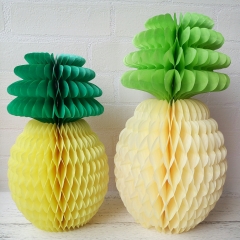 pineapple paper Honeycomb balls paper pineapple decorations
