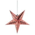 Umiss 紙スター銀金箔 3次元のハンギング装飾クリスマスの約束の装飾