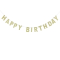 Umiss 誕生日の子供の誕生日パーティーのための金箔文字バナー サプライ セット