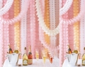 Umiss 紙の偉大な結婚式のパーティー装飾の赤ん坊シャワーの 4 つの葉紙ガーランド オレンジ 1